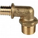 Купить Угольник-переходник с наружной резьбой 16xR 1/2" для труб из сшитого полиэтилена аксиальный STOUT