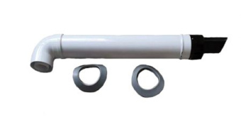 Коаксиальный комплект дымохода Ø80/125 мм Ø80 мм - ПП, Ø125 мм - АЛ